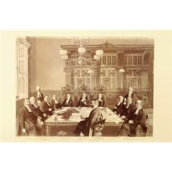 Bruce, J., THE SUPREME COURT OF JUDICATURE FOR ONTARIO, a mounted albumen print titled in negat...