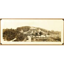 [Panoramic], ST. JOSEPH SHRINE, a panoramic photograph titled in negative "St. Joseph Shrine Or...