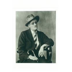 Abbott, Berenice (1898-1991), JAMES JOYCE, PARIS, a platinum/palladium print. Printed in 1986....