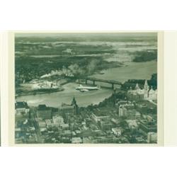 Bennett, William E., AERIAL OF OTTAWA, a mounted and matted gelatin silver print of an aircraft...