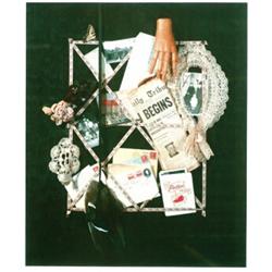 Hahn, Betty, CHICAGO FAMILY , GRANDMOTHER 1979, a colour Polaroid of a constructed collage., ...