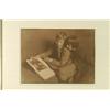 Image 1 : Knhn, Henrich, WALTER AND HANS WITH A BOOK, gum-bichromate print on watermarked paper of Carl S...