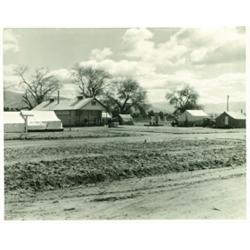 Lange, Dorothea (1895-1965), KERN CAMP FOR MIGRANT, a vintage silver print annotated in type on...