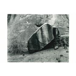 Rainier, Chris G., ROCK & BUSH ARCHES MONUMENT, UTAH, 1983, a mounted silver print. Signed on t...