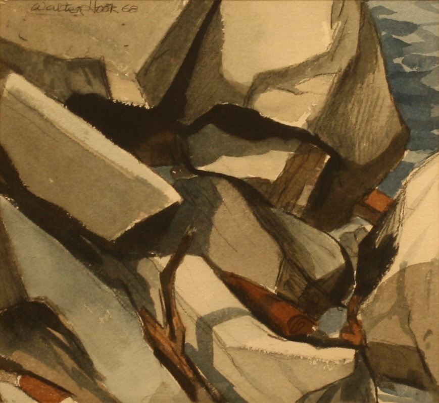 Walter Hook (19191989), Watercolor,