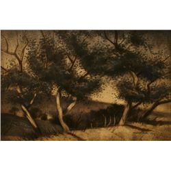 Walter Hook, (1919-1989),  Watercolor