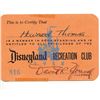 Image 2 : Walt Disney Signed Employee Card