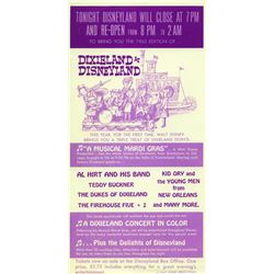 Dixieland at Disneyland Gate Flyer.