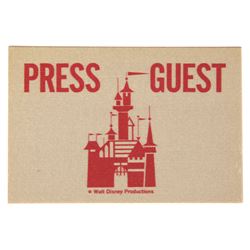 Disneyland PRESS PASS General Event