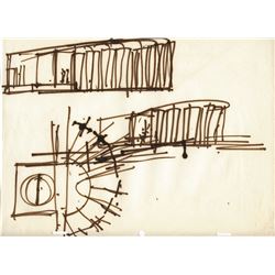 Original (4) Gabriel Scognamillo and Herb Ryman Tomorrowland Concept Drawings