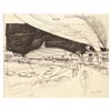 Image 1 : Signed Original Space Mountain Concept Drawing by Clem Hall.