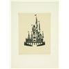 Walt Disney World Cinderella Castle Logo pre-opening Concept Art .