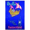 Image 1 : Rare Original Disneyland Peter Pan's Flight First-pull Attraction Poster.