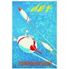 Image 1 : Rare Disneyland  "JET"  attraction poster.