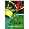 Original Disneyland Space Station X-1 Attraction Poster