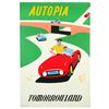 Image 1 : Original Disneyland Autopia Attraction Poster.