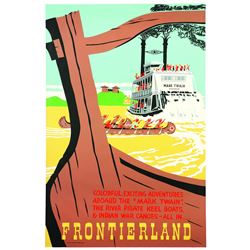 Original Disneyland Frontierland Attraction Poster