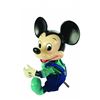 Image 1 : Disneyland Emporium window display figure, seated Mickey dressed in blue and teal costume, Very Good