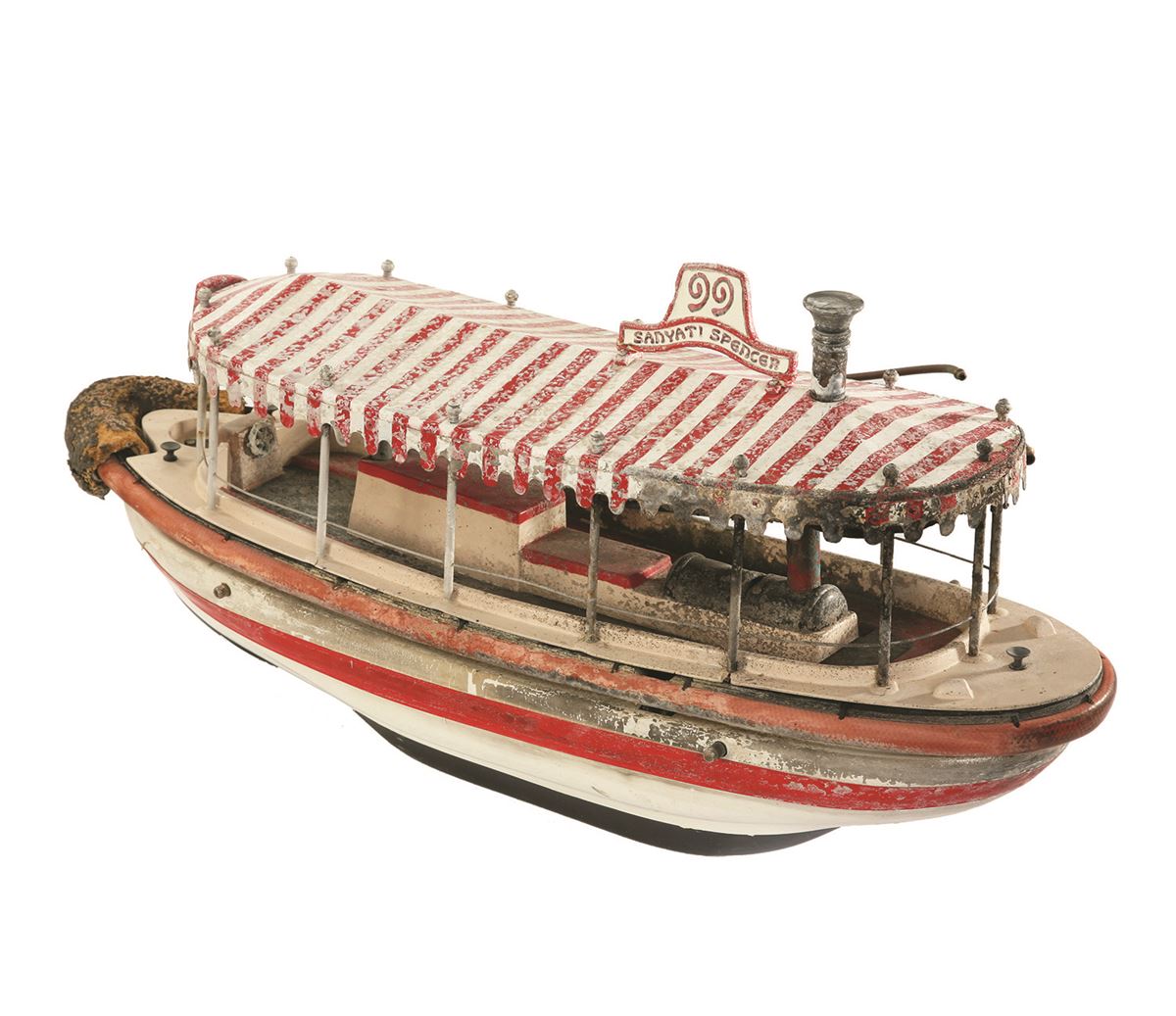 Disneyland Hotel Safari Adventure Fire Dept. raft and burning boat