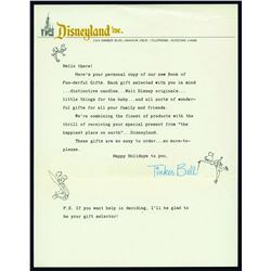 Tinker Bell Souvenir Catalog Letter