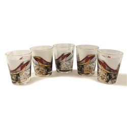 Alweg Monorail Promotional Drinking Glasses