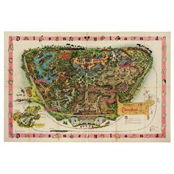 1961 DISNEYLAND Sam McKim Souvenir Map