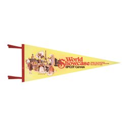 Epcot Center World Showcase 1982 Felt Pennant