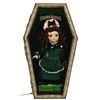 Image 1 : Haunted Mansion female doll in costume and pin lanyard by Marie Osmond. In custom, lighted shadowbox