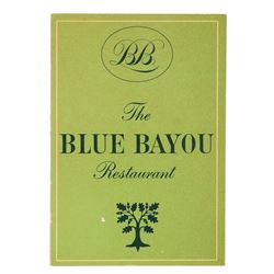 Blue Bayou Souvenir Menu
