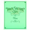 Image 1 : Town Square Cafe menu (blue)
