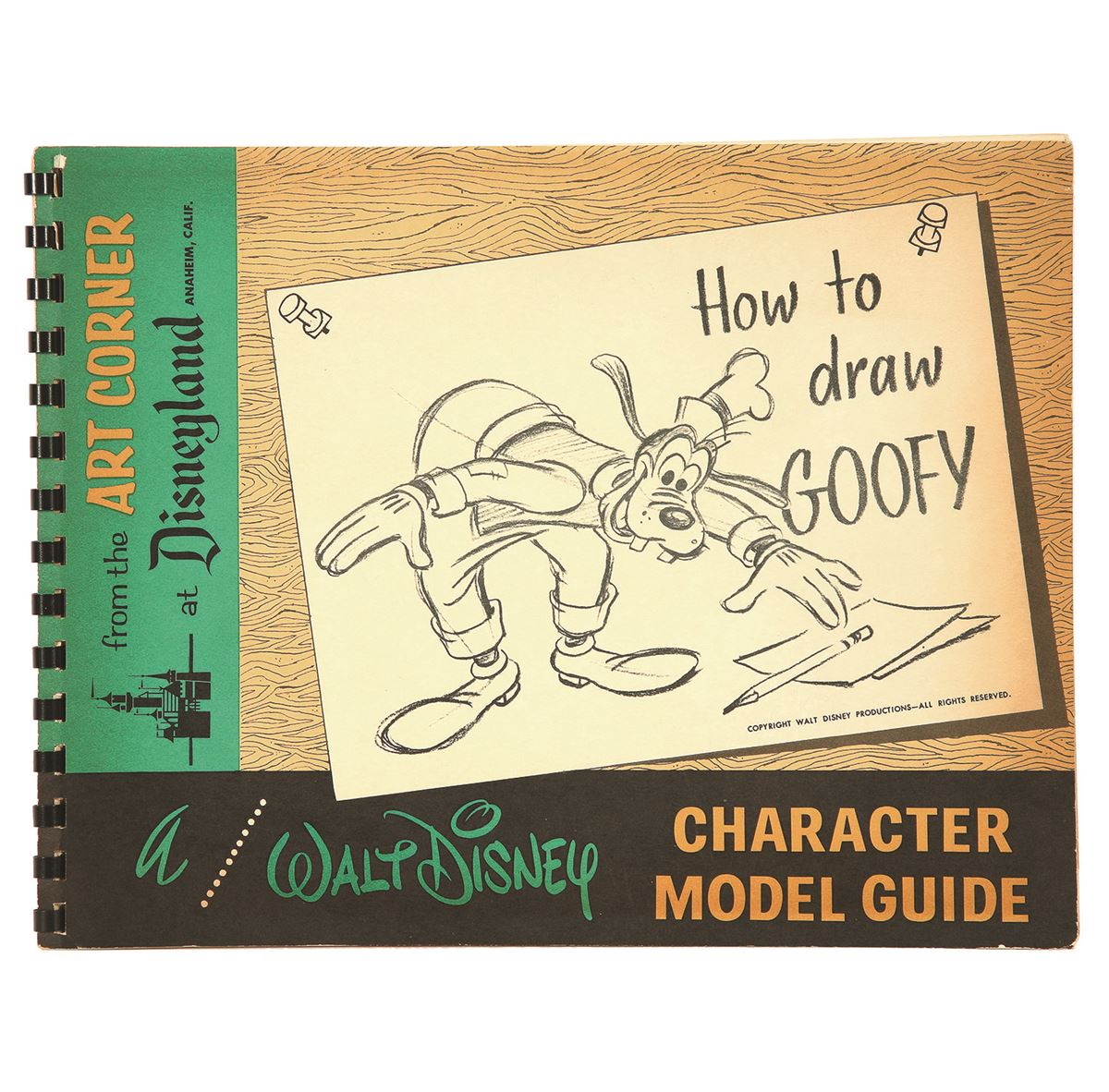 Walt Disney How to Draw Goofy Art Corner Book.