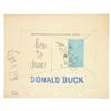 Image 1 : Original artwork for the cover of "How To Draw Donald Duck"