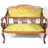 Image 1 : Mahogany Victorian settee on carved lions