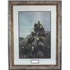 Image 1 : Large framed lithograph "The Old Stagecoach