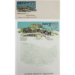 1947 Days of '76 Rodeo unused envelope