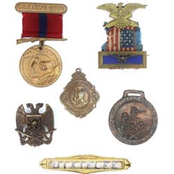 Collection of 6 pins includes pre WWII