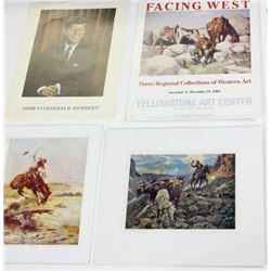 Collection of 8 western prints includes