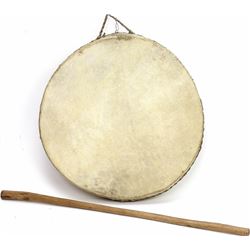 Vintage rawhide drum 12" diameter,