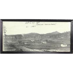 Original B&W photo of Hill City Dakota Territory,