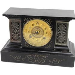 Antique Ansonia mantle clock with gold