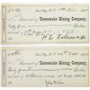 Collection of 2 1878 Homestake Mining Co.