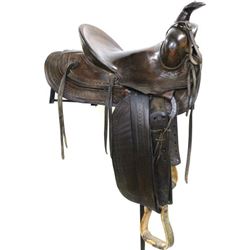 Al Furstnow Miles City stamped saddle No.