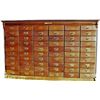 Image 1 : Antique 60 drawer flat file cabinet by Wabash