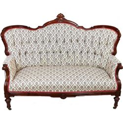 Fine Victorian walnut settee C. 1880's