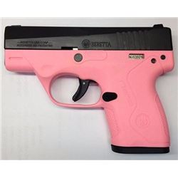 *NEW* BERETTA NANO DAO 9mm 3.07" 6+1/8+1 Pink Poly Frame/Grip Blk 082442719276