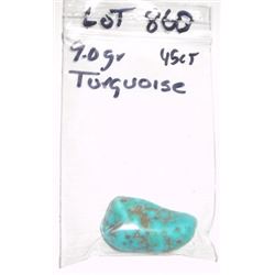 BEAUTIFUL NATURAL TURQUOISE 45.00 CARATS/9 GRAMS *MINED IN ARIZONA* POLISHED STONE!! ITEM CAME OUT O