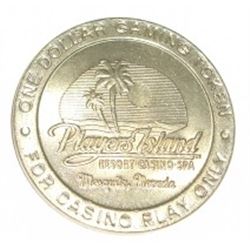 $1 CASINO COIN FROM MESQUITE,NV *PLAYERS ISLAND-RARE MINT STATE HIGH GRADE*!! COIN CAME OUT OF ESTAT