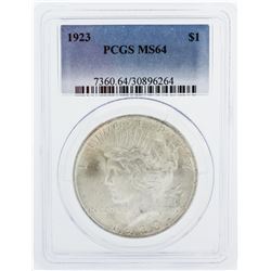 1923 PCGS MS64 Peace Silver Dollar