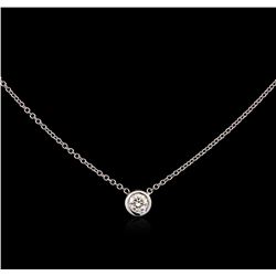 0.25ct Diamond Necklace - 14KT White Gold
