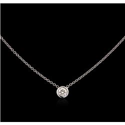 0.25ct Diamond Necklace - 14KT White Gold